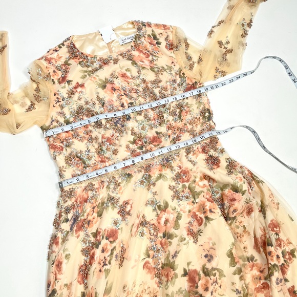 MAC DUGGAL floral beaded dress gown - Picture 9 of 13